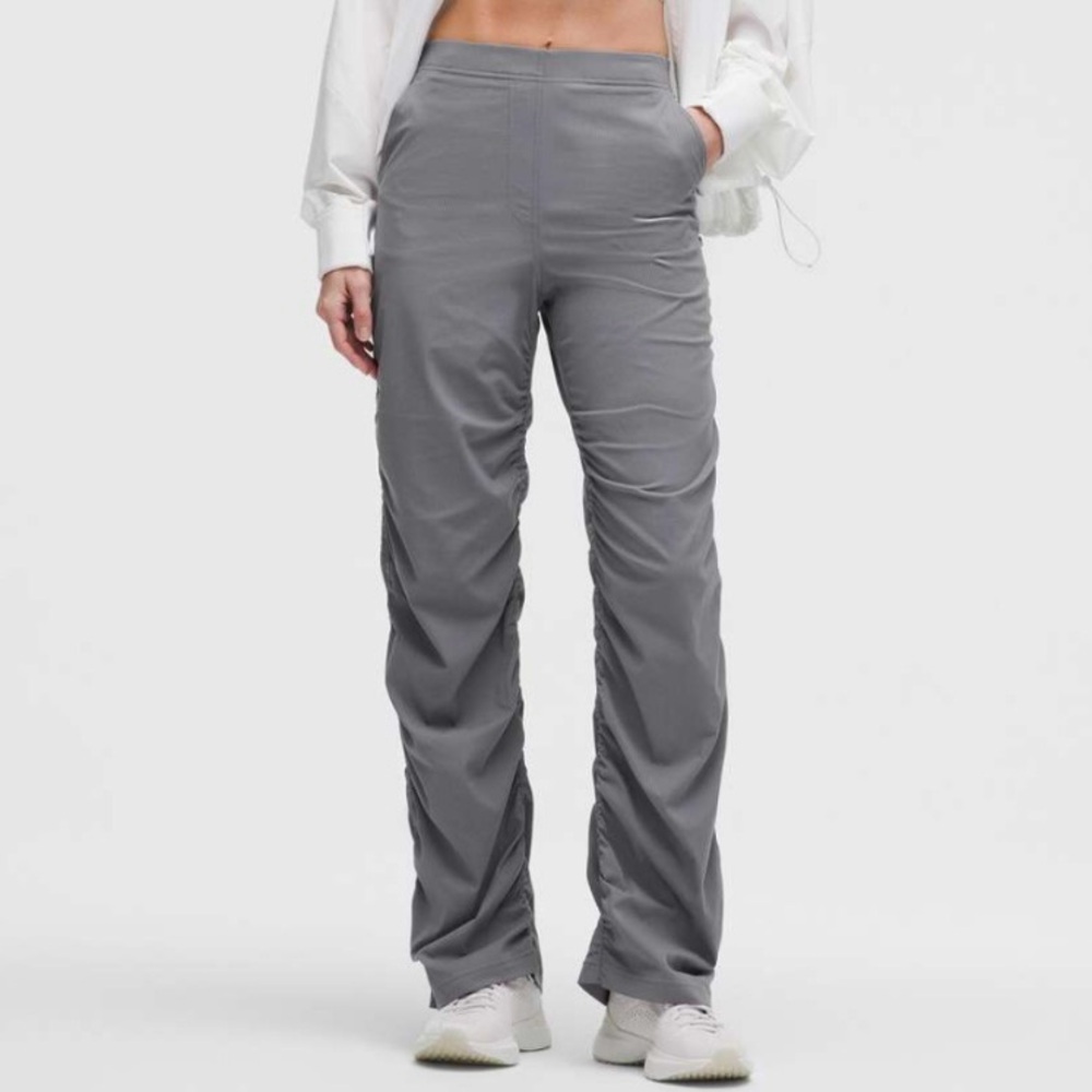 NEW Size Large Lululemon Dance Studio Slim-Fit High-Rise Flared Pant Solar Grey